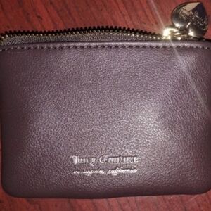 Juicy Couture Plum Leather Pouch